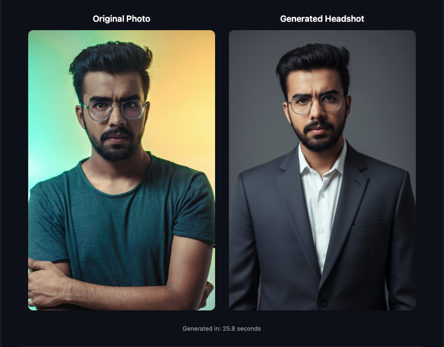 Professional headshot transformation example 3