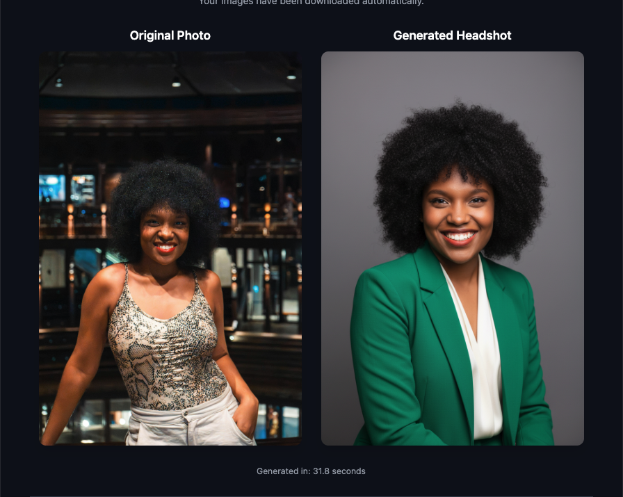 Professional headshot transformation example 4