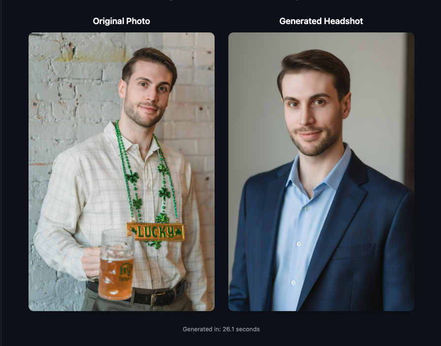 Professional headshot transformation example 5