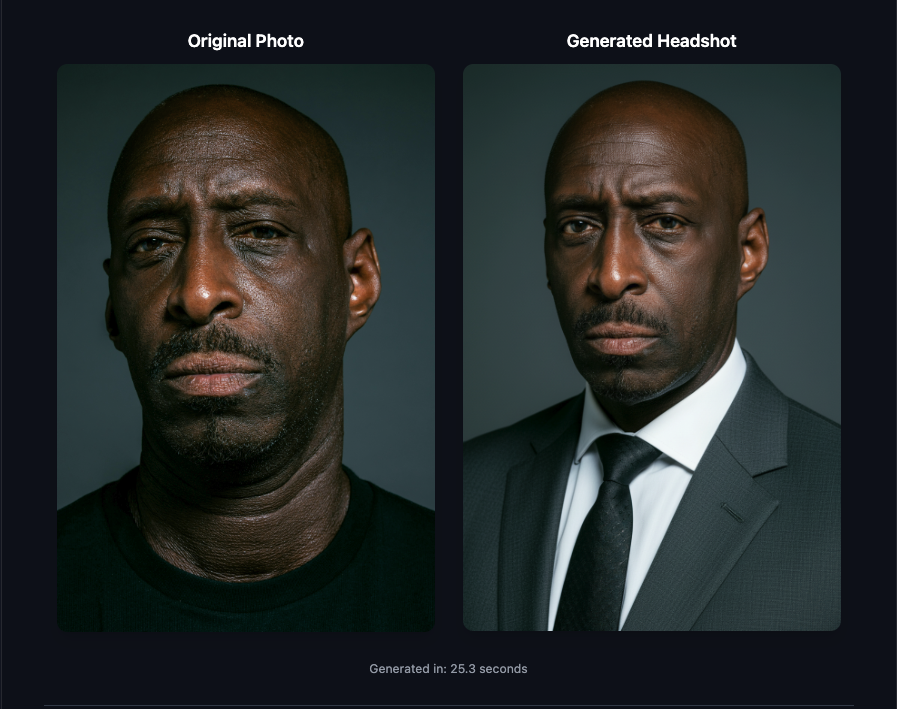 Professional headshot transformation example 6